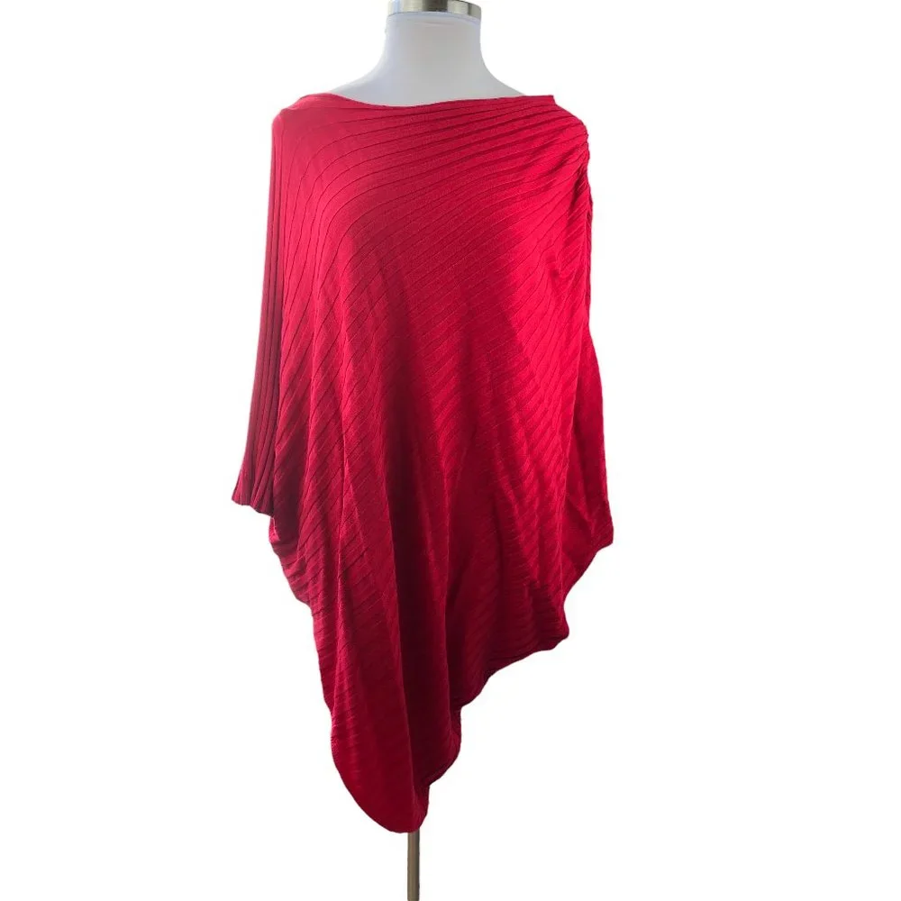NWT Lane Bryant Asymmetric Poncho Style Drape Sweater Plus Size 26/28 4X 26 28 - Picture 3 of 9